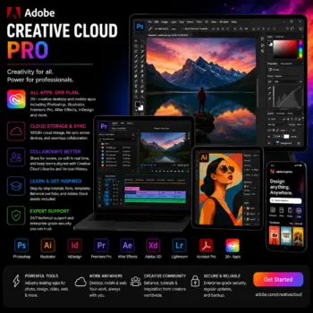 Adobe Creative Cloud Pro Individual All Apps 12 Month Redeem Code