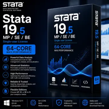 Stata 19.5 MP/SE/BE Single-user 64-core Perpetual Key for PC/Mac