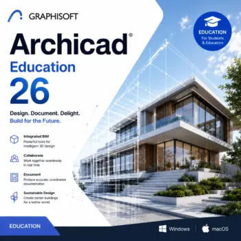 Graphisoft Archicad Education 26 Version 1 Year Key