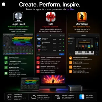 Logic Pro X+Gift+MainStage Bind Redeem Key Lifetime